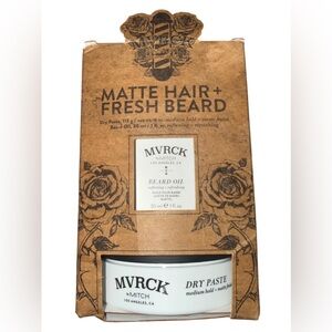 Matte Hair + Fresh Beard Grooming Set — Brown